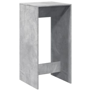 vidaXL Mesa de bar 51x50x103,5cm derivados de madeira cinzento cimento