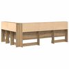 vidaXL Cabeceira de armazenamento Carvalho Artesanal 120 cm
