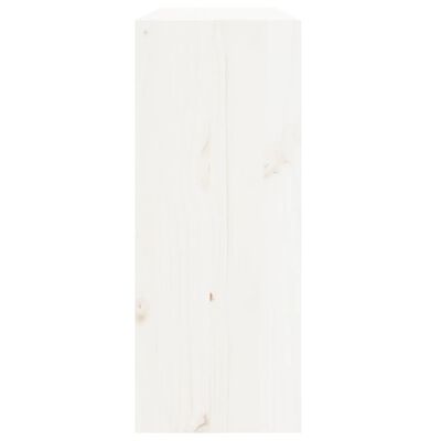 vidaXL Garrafeira 62x25x62 cm madeira de pinho maciça branco