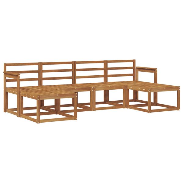 vidaXL Conjunto de Sof&aacute;s para Exterior 6 pcs Natural