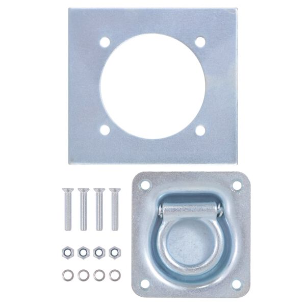 vidaXL An&eacute;is de fixa&ccedil;&atilde;o para atrelados 8 pcs a&ccedil;o galvanizado 2000 kg