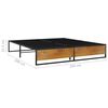 vidaXL Estrutura de cama 200x200 cm metal preto