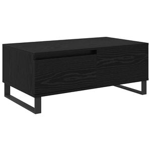 vidaXL Mesa de centro Carvalho Preto 90 x 50 x 36,5 cm