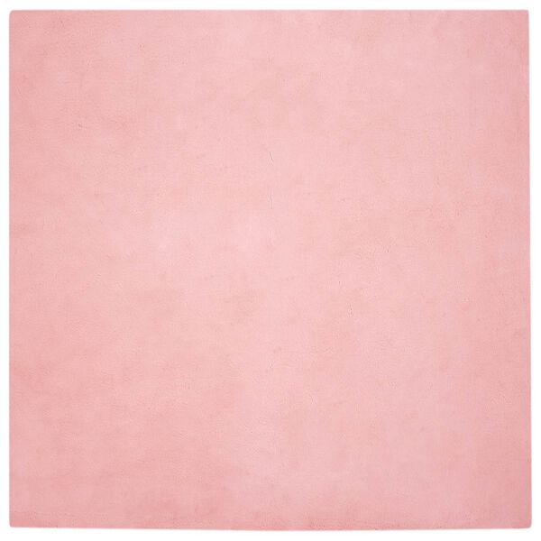 vidaXL Tapete de Pelo Sint&eacute;tico de Coelho Olite Rosa 200 x 200 cm