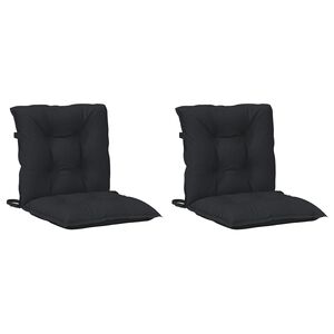 vidaXL Conjunto de Almofadas para Cadeira de Encosto Baixo 2 pcs