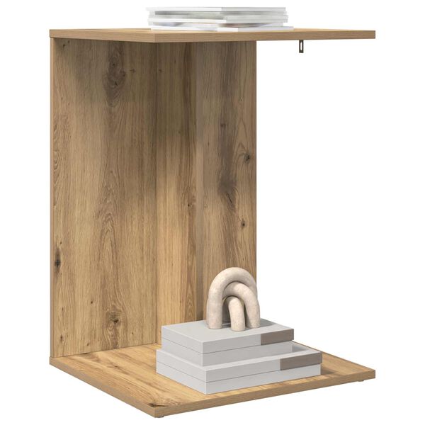 vidaXL Mesa Lateral Carvalho Artesanal 45 x 40 x 62,5 cm