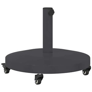 vidaXL Base para chap&eacute;u de sol 24.45 kg Cinzento-Escuro Redondo