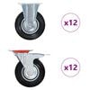 vidaXL 24 pcs rodas 125 mm