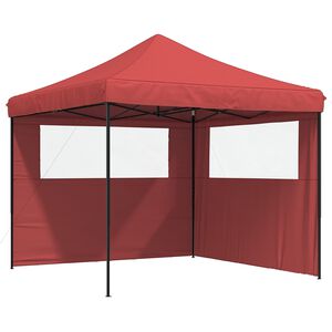 vidaXL Tenda de Festa 292 x 292 x 315 cm Borgonha Tecido Oxford