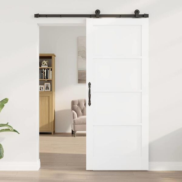 vidaXL Porta Deslizante ORKDAL Branco 83 x 202 cm