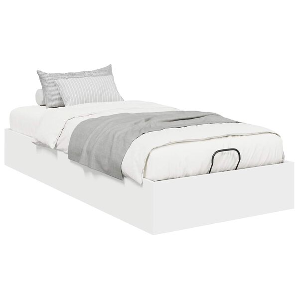 vidaXL Estrutura de Cama Ottoman Branco 80,5 x 200 cm