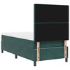 vidaXL Cama Box com colch&atilde;o Verde Escuro 100 x 200 cm tecido