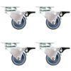 vidaXL 32 pcs rodas girat&oacute;rias duplas 50 mm
