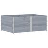vidaXL Vaso/floreira de jardim 150x100cm madeira pinho maci&ccedil;a cinzento
