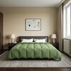 vidaXL Edredom de Ver&atilde;o Simples Verde 240 x 260 cm Microfibra