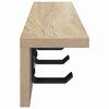 vidaXL Cabideiro de Parede Carvalho Sonoma 40 x 10,5 x 10,5 cm