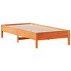 vidaXL Cama sem colch&atilde;o 90x190 cm madeira de pinho maci&ccedil;a castanho-mel