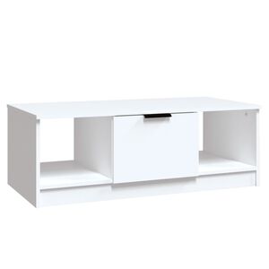 vidaXL Mesa de centro 102x50x36 cm madeira processada branco
