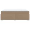 vidaXL Estrutura da Cama com colchão Cappuccino 80 x 200 cm tecido