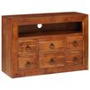 vidaXL Buffet Castanho 80 x 30 x 55 cm Madeira S&oacute;lida de Ac&aacute;cia