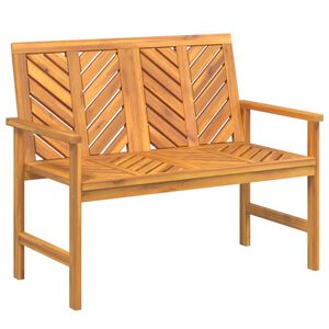 vidaXL Banco de jardim 109 cm madeira de ac&aacute;cia maci&ccedil;a