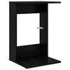 vidaXL Mesa Lateral Carvalho Preto 40 x 38 x 62,5 cm