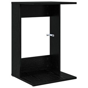 vidaXL Mesa Lateral Carvalho Preto 40 x 38 x 62,5 cm