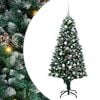 vidaXL &Aacute;rvore de Natal Artificial Verde 150 cm PVC, A&ccedil;o e Pl&aacute;stico