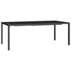 vidaXL Mesa de jardim 200x100x72 cm a&ccedil;o antracite