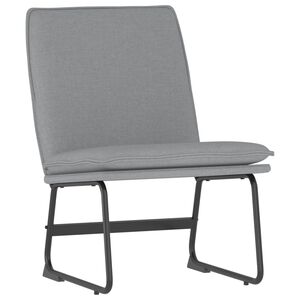 vidaXL Cadeira lounge 52x75x76 cm tecido cinzento-claro