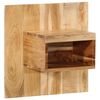 vidaXL Mesa de cabeceira 50x27x50 cm madeira de ac&aacute;cia maci&ccedil;a