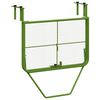vidaXL Mesa para varanda 60x40 cm a&ccedil;o verde