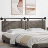vidaXL Cabeceira Suspensa Cinzento 210 x 55 x 5 cm PU Antigo
