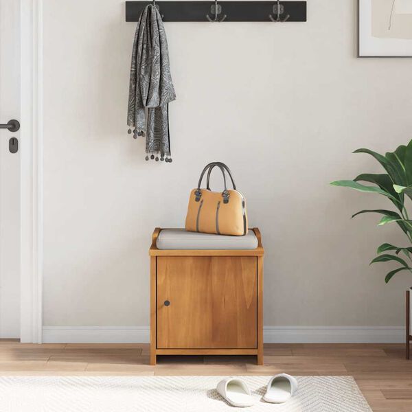 vidaXL Banco de entrada SANDNES 45x40x50 cm pinho maciço