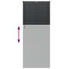 vidaXL Persianas venecianas Manual Preto 220 x 85 cm Alum&iacute;nio