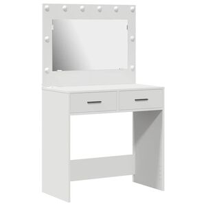 vidaXL Mesa de vestir Branco 78,5 x 41 x 135 cm Derivados de Madeira