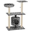 vidaXL &Aacute;rvore para gatos c/postes arranhadores sisal 95 cm cinzento