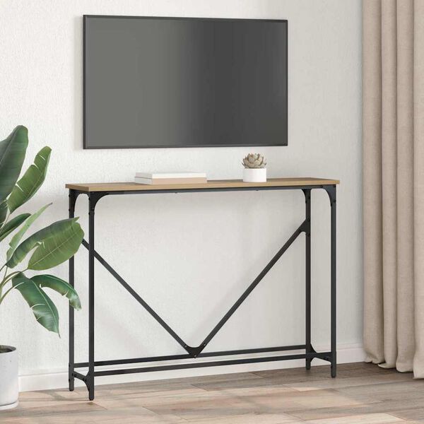 vidaXL Aparador Carvalho Artesanal 102 x 23 x 75 cm Madeira processada