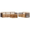 vidaXL Conjunto de Sof&aacute;s para Exterior 6 pcs Natural
