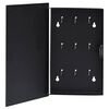 vidaXL Chaveiro com quadro magn&eacute;tico 30x20x4 cm preto