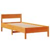 vidaXL Cama sem colch&atilde;o 75x190 cm madeira de pinho maci&ccedil;a castanho-mel
