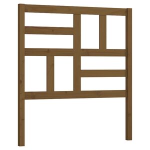 vidaXL Cabeceira de cama 81x4x104 cm pinho maci&ccedil;o castanho mel