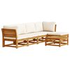 vidaXL 6 pcs conjunto lounge jardim c/almofad&otilde;es madeira maci&ccedil;a ac&aacute;cia