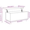 vidaXL Mesa de centro 90x44,5x45 cm derivados madeira carvalho fumado
