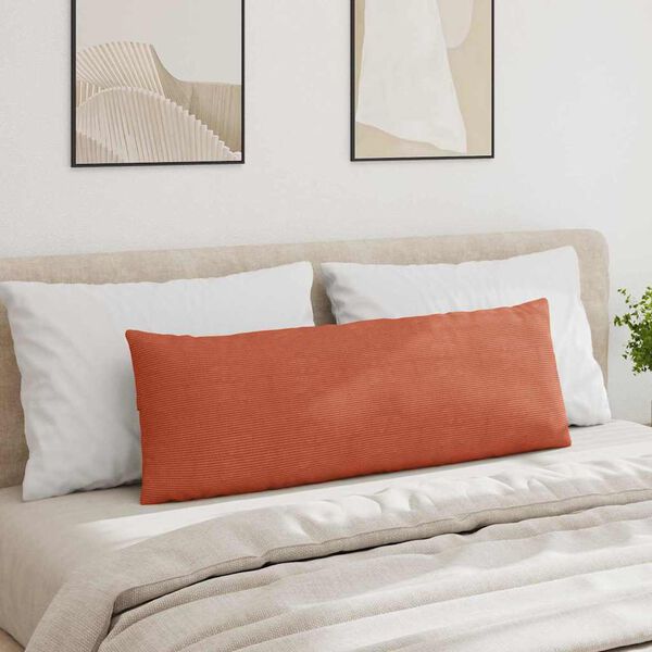 vidaXL Travesseiros de Sof&aacute; 2 pcs Laranja Vermelho 120 x 40 cm