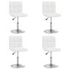 vidaXL Cadeiras de jantar 4 pcs couro artificial branco