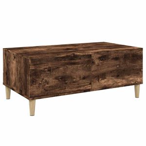 vidaXL Mesa de centro 90x50x36,5 cm derivados madeira carvalho fumado