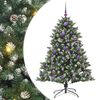 vidaXL &Aacute;rvore de Natal Artificial Verde 150 cm PVC, Pl&aacute;stico e A&ccedil;o