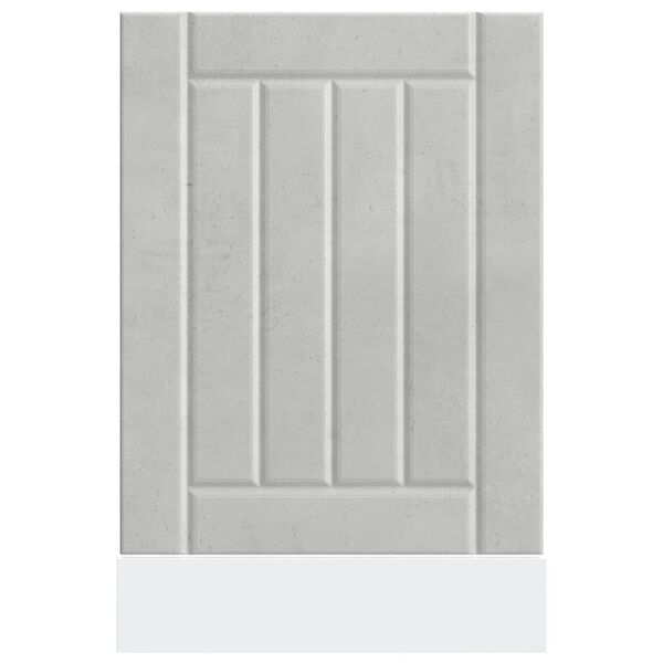 vidaXL Painel m&aacute;quina lavar lou&ccedil;a Lucca deriv. madeira cinza cimento