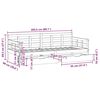 vidaXL Sof&aacute;-cama c/ gavetas 90x200cm madeira de pinho maci&ccedil;a branco